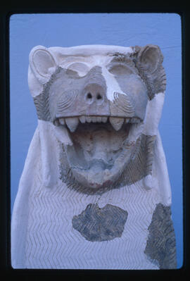 <N_LPB2-19> [Isin-Larsa Period: Early Second Millennium B.C.] Life-sized terracotta lion statue